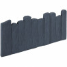 Bordure de jardin en pierre reconstituée aspect Schiste ANTHRACITE 50 cm x 2,5 cm x 25 cm - Qualité Image IA Bordure de jardin en pierre reconstituée aspect Schiste ANTHRACITE 50 cm x 2,5 cm x 25 cm - Qualité Image IA