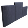 Bordure de jardin en pierre reconstituée Planche Bois ANTHRACITE 60 x 3 x 30 cm - Qualité Image IA