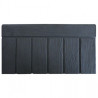 Bordure de jardin en pierre reconstituée aspect bois rainuré 45 x 3,5 x 25 cm – Anthracite - Qualité Image IA