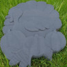 Pas Japonais en pierre reconstituée animaux thanksgiving anthracite 39 x 26 x 3 cm Pas Japonais en pierre reconstituée animaux thanksgiving anthracite 39 x 26 x 3 cm
