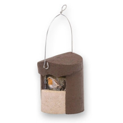 Nichoir semi-ouvert pour oiseaux - SCHWEGLER modèle 2H -marron
