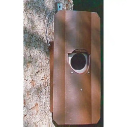 Nichoir pour chouettes hulotte avec protection anti-carnassier SCHWEGLER modèle 5– trou d’envol de 11 x 12 cm