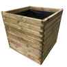 Jardinière carré PIN – 100 x 100 x 100 cm - 1000 litres