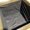 Jardinière carré PIN – 100 x 100 x 100 cm - 1000 litres