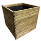Jardinière carré en PIN voile geotextile – 100 x 100 x 100 cm - 1000 litres