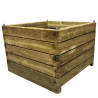 Jardinière carré avec 2 anses voile geotextile PIN – 70 x 70 x 50 cm - 245 litres