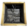 Jardinière carré avec 2 anses voile geotextile PIN – 70 x 70 x 50 cm - 245 litres