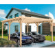 Carport Nîmes en bois lamellé collé de 40 m² - 8 x 5 m – Sans toiture