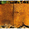 Bordure de jardin en acier Corten 118 x 0,065 x 13 cm