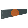 Bordure de jardin en acier Corten 118 x 0,065 x 20 cm