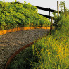 Bordure de jardin en acier Corten 118 x 0,065 x 20 cm