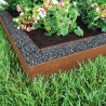Bordure de jardin en acier Corten 118 x 0,065 x 20 cm