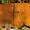 Bordure de jardin en acier Corten 118 x 0,065 x 20 cm