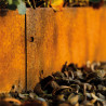 Bordure de jardin en acier Corten 118 x 0,065 x 20 cm