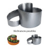 Jardinière en acier galvanisée en spirale 130 x 140 x 80 cm