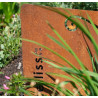 Jardinière en acier Corten en spirale 130 x 140 x 80 cm