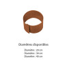 Bordure de jardin circulaire en acier Corten Diamètre 20 cm – Hauteur 13 cm