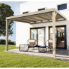 Pergola adossée en bois Lamellé -collé Reims de 24 m² - 6 x 4 m – Toiture en bois