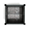 Jardinière carrée Floralu en IPRA et Aluminium laqué Sable Clair – 82 x 82 x 80 cm