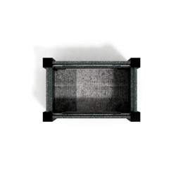 Jardinière rectangulaire Floralu IPRA et Aluminium laqué Rose Poudrée 61x40x60cm