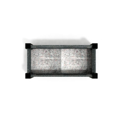 Jardinière rectangulaire Floralu en IPRA et Aluminium laqué Rouille – 82 x 40 x 40 cm