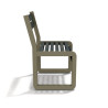 Chaise de jardin Chardonnay assise courte en IPRA et Aluminium Sable Clair – Assise courte