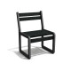 Chaise de jardin Chardonnay assise courte en IPRA et Aluminium Noir – Assise courte