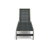 Bain de Soleil avec dossier inclinable en IPRA et aluminium laqué Gris anthracite – 207 x 65 x 80 cm