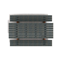 Table de pique-nique 6/8 personnes en IPRA et Aluminium Gris Anthracite – 180 x 132 x 75 cm