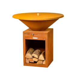 Couvercle de brasero en acier Corten pour Braseros Brazen- Ø100 cm - Corten