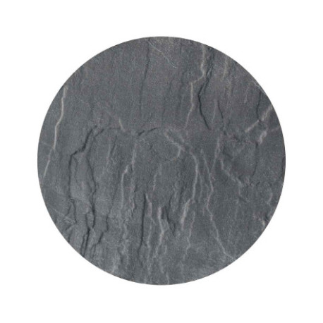 Pas Japonais rond en grès cérame effet ardoise - Ø37,5 x 2 cm