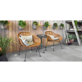 Pas Japonais en grès cérame Gris - 61 x 40 x 2 cm