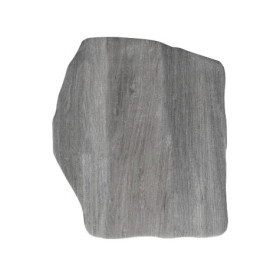 Pas Japonais irrégulier en grès cérame effet Bois grisé - 42-36 x 2 cm