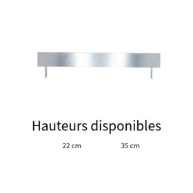 Bordure de jardin basse en acier galvanisé à planter – 105 x 0,5 x 22 cm