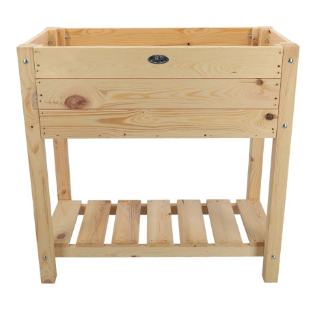 Carré potager sur pieds en bois de pin 65 Litres Taille S – 78,2 x 40 x 78,6 cm