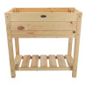 Carré potager sur pieds en bois de pin 65 Litres Taille S – 78,2 x 40 x 78,6 cm