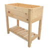 Carré potager sur pieds en bois de pin 65 Litres Taille S – 78,2 x 40 x 78,6 cm