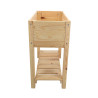 Carré potager sur pieds en bois de pin 65 Litres Taille S – 78,2 x 40 x 78,6 cm