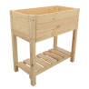 Carré potager sur pieds en bois de pin 65 Litres Taille S – 78,2 x 40 x 78,6 cm