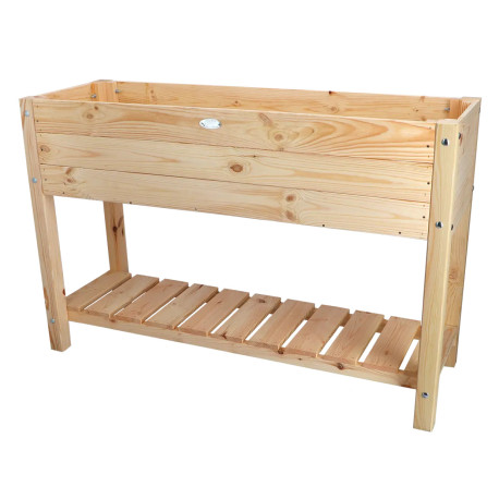 Carré potager sur pieds en bois de pin 100 L Taille L – 118,2 x 40,3 x 78 cm
