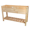 Carré potager sur pieds en bois de pin 100 L Taille L – 118,2 x 40,3 x 78 cm
