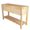 Carré potager sur pieds en bois de pin 100 L Taille L – 118,2 x 40,3 x 78 cm