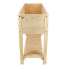 Carré potager sur pieds en bois de pin 100 L Taille L – 118,2 x 40,3 x 78 cm