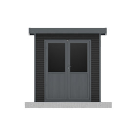 Abri de jardin en bois composite 28 mm Onyx 22 – 4 m² - 223 x 225 x 237 cm