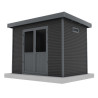 Abri de jardin en bois composite 28 mm Onyx 32 – 6 m² - 333 x 225 x 237 cm