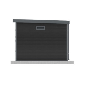 Abri de jardin en bois composite 28 mm Onyx 33 – 9 m² - 333 x 326 x 237 cm