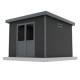Abri de jardin en bois composite 28 mm Onyx 33 – 9 m² - 333 x 326 x 237 cm