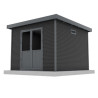 Abri de jardin en bois composite 28 mm Onyx 33 – 9 m² - 333 x 326 x 237 cm