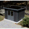 Abri de jardin en bois composite 28 mm Onyx 33 – 9 m² - 333 x 326 x 237 cm