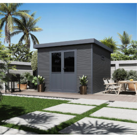 Abri de jardin en bois composite 28 mm Onyx 33 – 9 m² - 333 x 326 x 237 cm